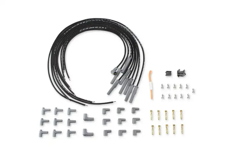 Universal Spark Plug Wire Set – High-Performance Silicone Insulated Ignition Cables 1