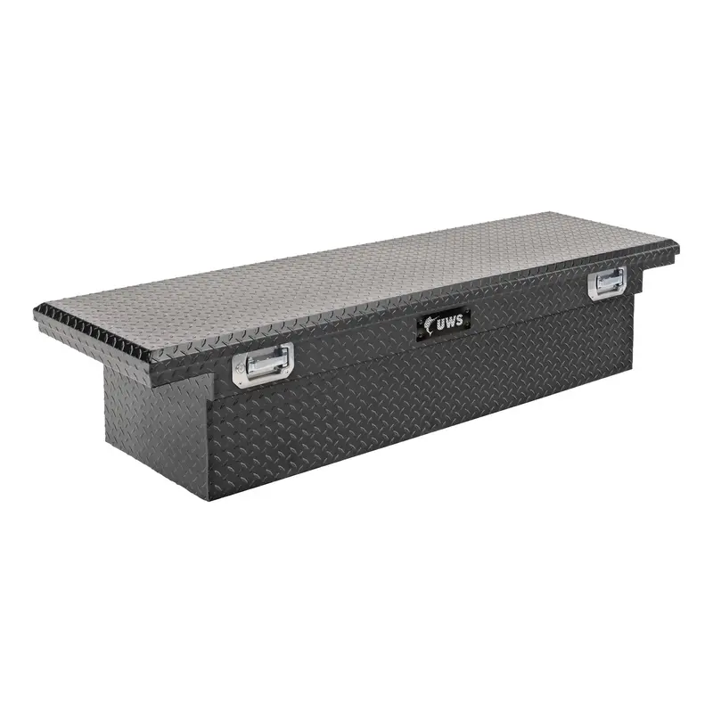 Uws Ec10503 Matte Black Aluminum Crossover Truck Box – 69-Inch, Heavy-Duty Construction With Pull Handles 1