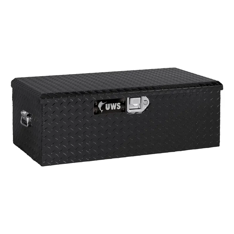 Uws Ec20072 Heavy-Duty 36-Inch Gloss Black Aluminum Foot Locker 1