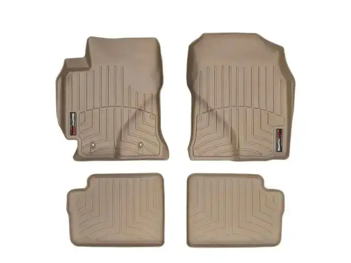 Weathertech 45109-1-2 Tan Front And Rear Floor Liners For Coro Vehicles 1